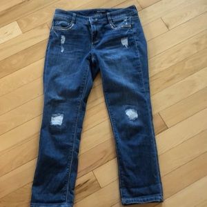White House Black Market slum crop jeans